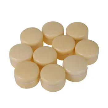 

10pcs 30g Empty Cosmetic Jar Pot Eyeshadow Face Cream Container Box (Beige)