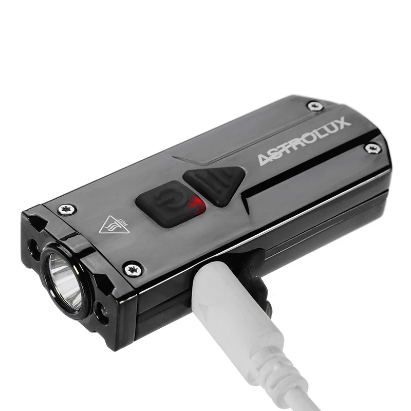 Astrolux 350LM usb светодиодный фонарик нержавеющая сталь миниатюрный для ключей 3