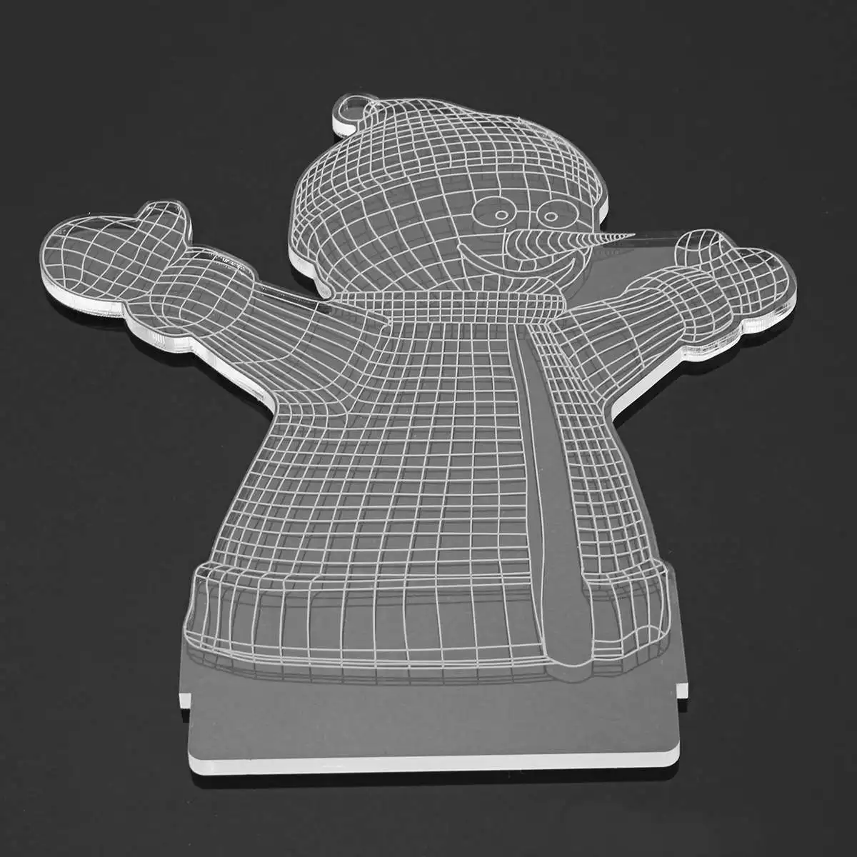 3D ночник меняющий цвет Рождественская елка олень снеговик USB акриловый Ночной