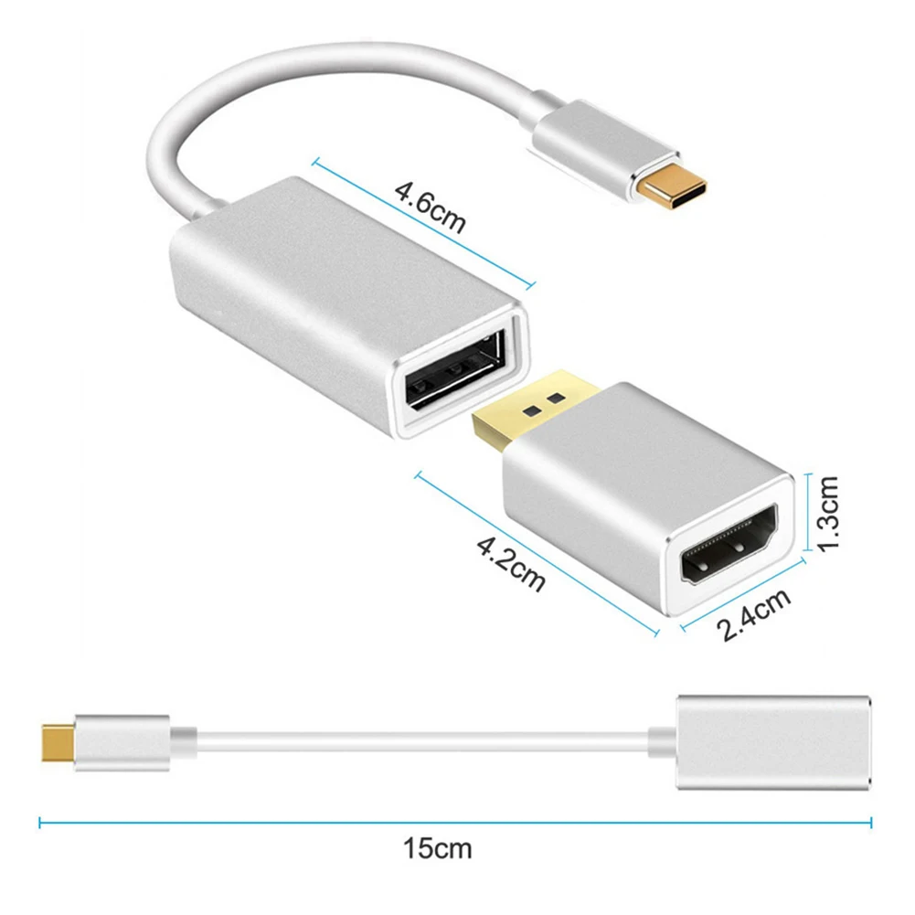 Usb 3 1 в адаптер Тип C Мужской Dp женский к Hdmi Женский конвертер Usb3.1 кабель Поддержка