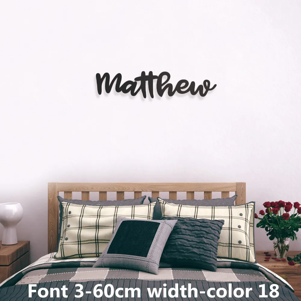 

8"-24" Wood Name Sign Personalized Nursery Baby Name Custom Nursery Decor Name Plaque Personalized Boys Girls Room Wall Art