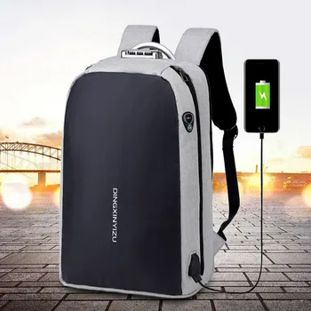 

Backpack Men's Business Travel Computer Bag Simple Backpack Travel Backpack USB Charging 17" Laptop Backpack