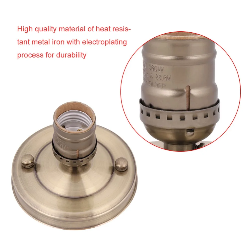 E26/E27 220 В/90-260 В/110 В винтажный промышленный потолочный настенный светильник, базовый держатель, Подвесная лампа, винтовое гнездо, новинка, высокое качество