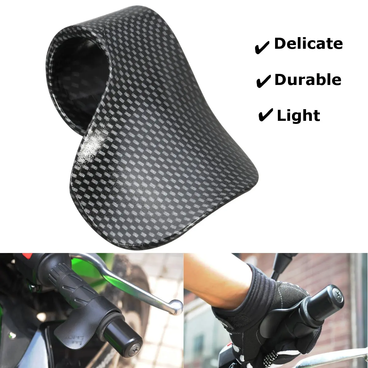 

2X Universal Motorcycle E-Bike Aid Assist Wrist Rest Cruise Throttle Control Cramp Grip Rocker For Kawasaki for Yamaha