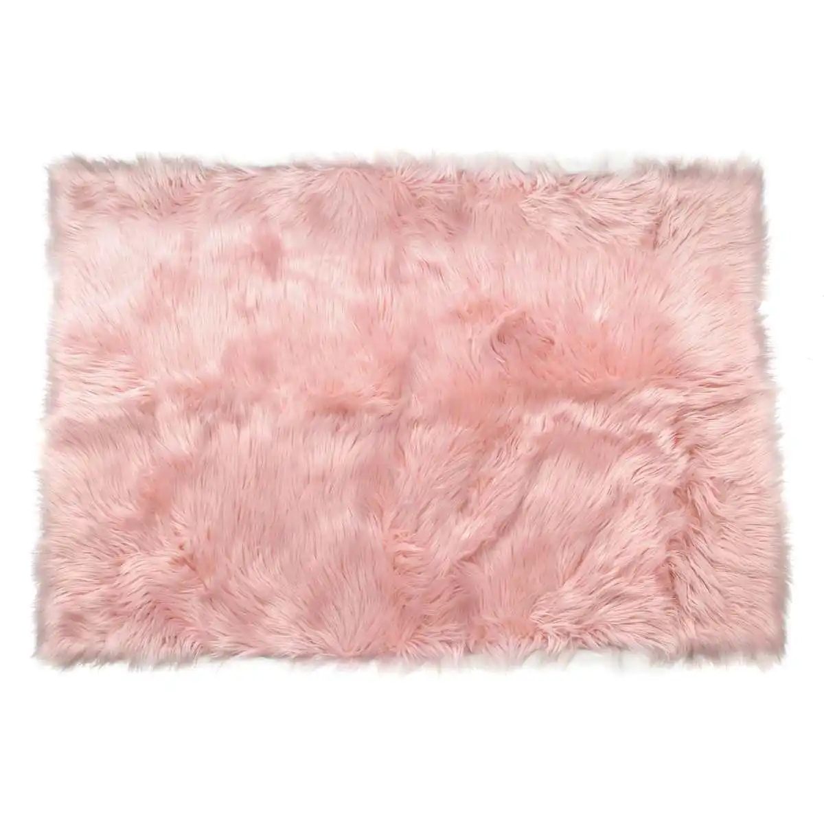

80*120cm Wool Imitation Sheepskin Rugs Faux Fur Non Slip Bedroom Shaggy Carpet Living Room Mats round rug Bedroom Faux Mat