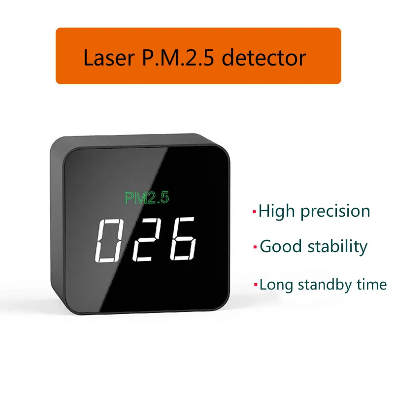 

Home Indoor Air quality Monitor environment PM2.5 laser detector smog tester meter PM 2.5 Detector Analyzer Health Care