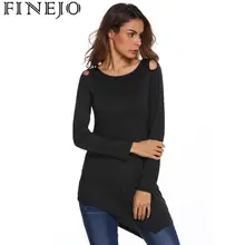 Women Autumn T Shirts Fashion O-Neck Long Sleeve Solid Hollow Out Off Shoulder Asymmetric Hem Female T-Shirt Spring Tee Tops Women Autumn T Shirts Fashion O-Neck Long Sleeve Solid Hollow Out Off Shoulder Asymmetric Hem Female T-Shirt Spring Tee Tops