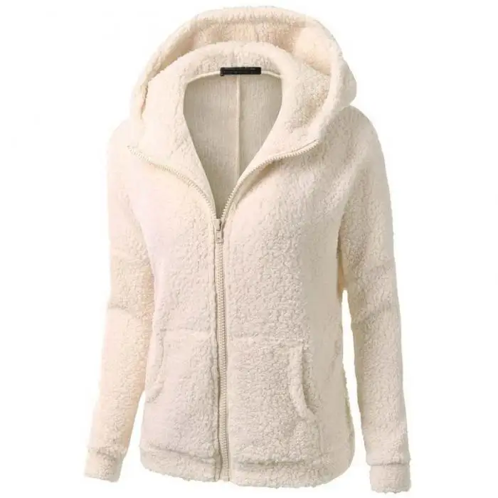 Модная спортивная Женская куртка с капюшоном, плюшевая толстовка на молнии, флисовая зимняя осенняя куртка, топы