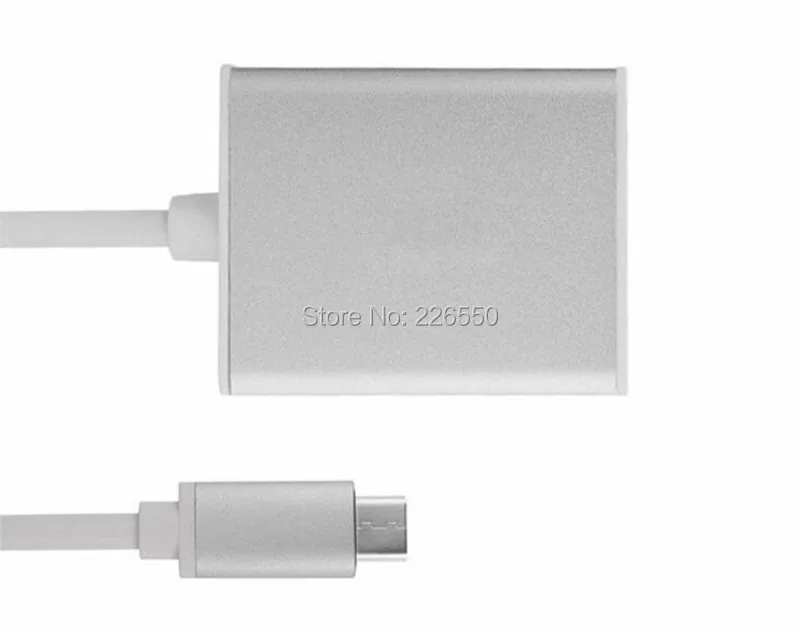 USB-C type C USB 3,1 на DVI 24 5 Pin 1080 P адаптер конвертер Соединительный кабель type-C на DVI для Macbook Pro Chrombook 4 K HDTV