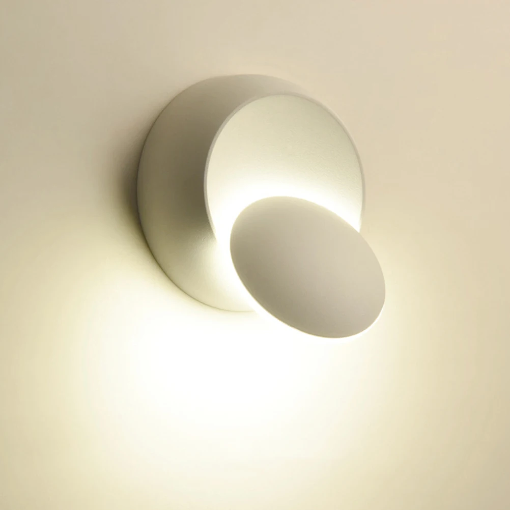 

1PC Wall Lamp 6W 85-265V 360 Degree Rotary Waterproof White Light Outdoor Use Round Oval Shape