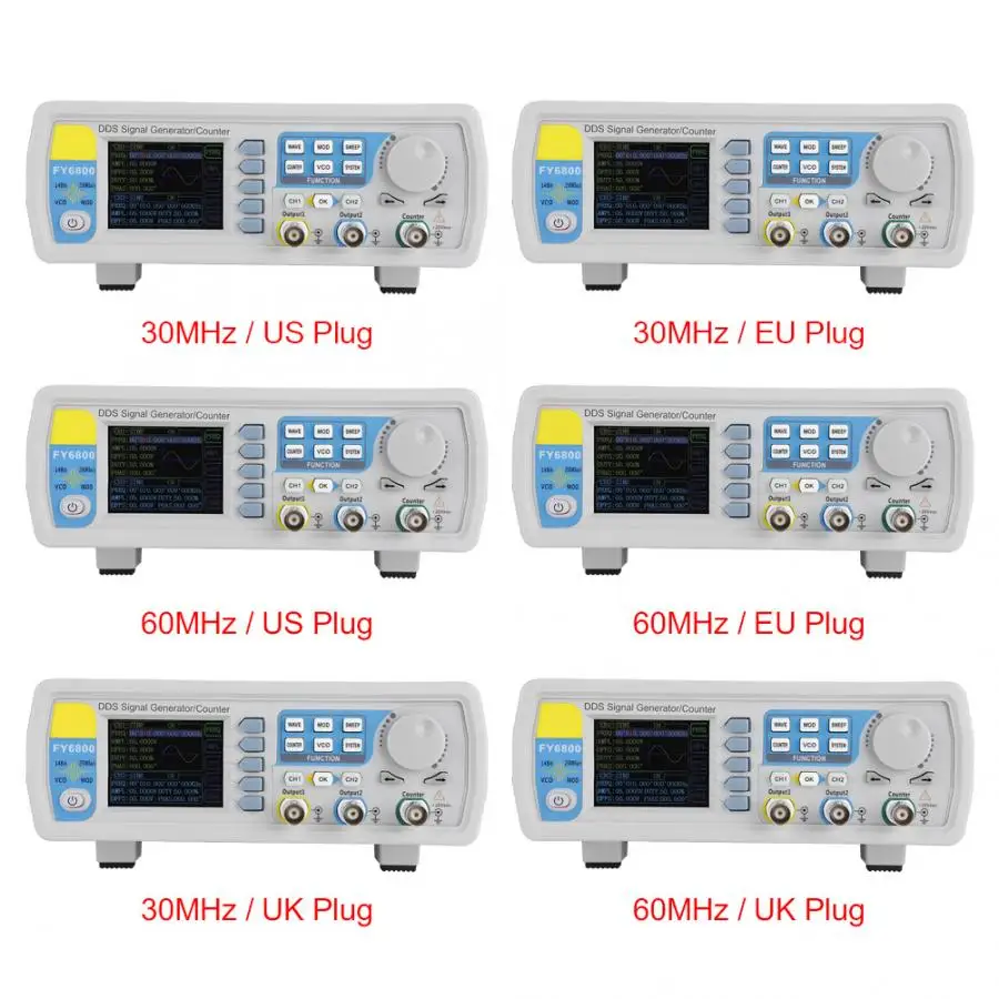 Цифровой осциллограф AC100-240V двухканальный DDS генератор сигналов логический анализатор