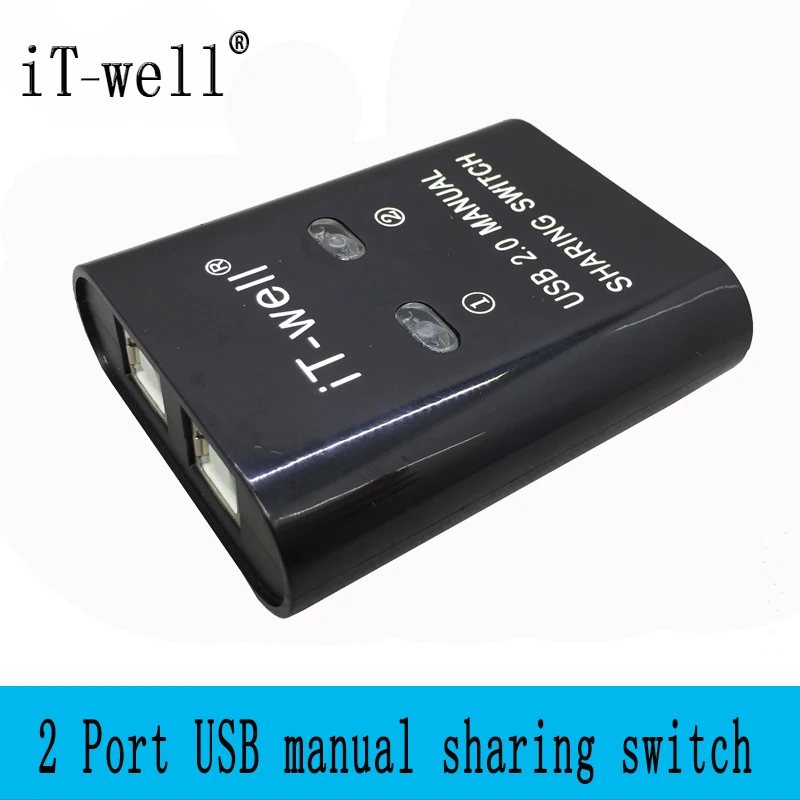 Концентратор iT well USB 2 0 порта хаб с ручным общим доступом адаптер в коробке для