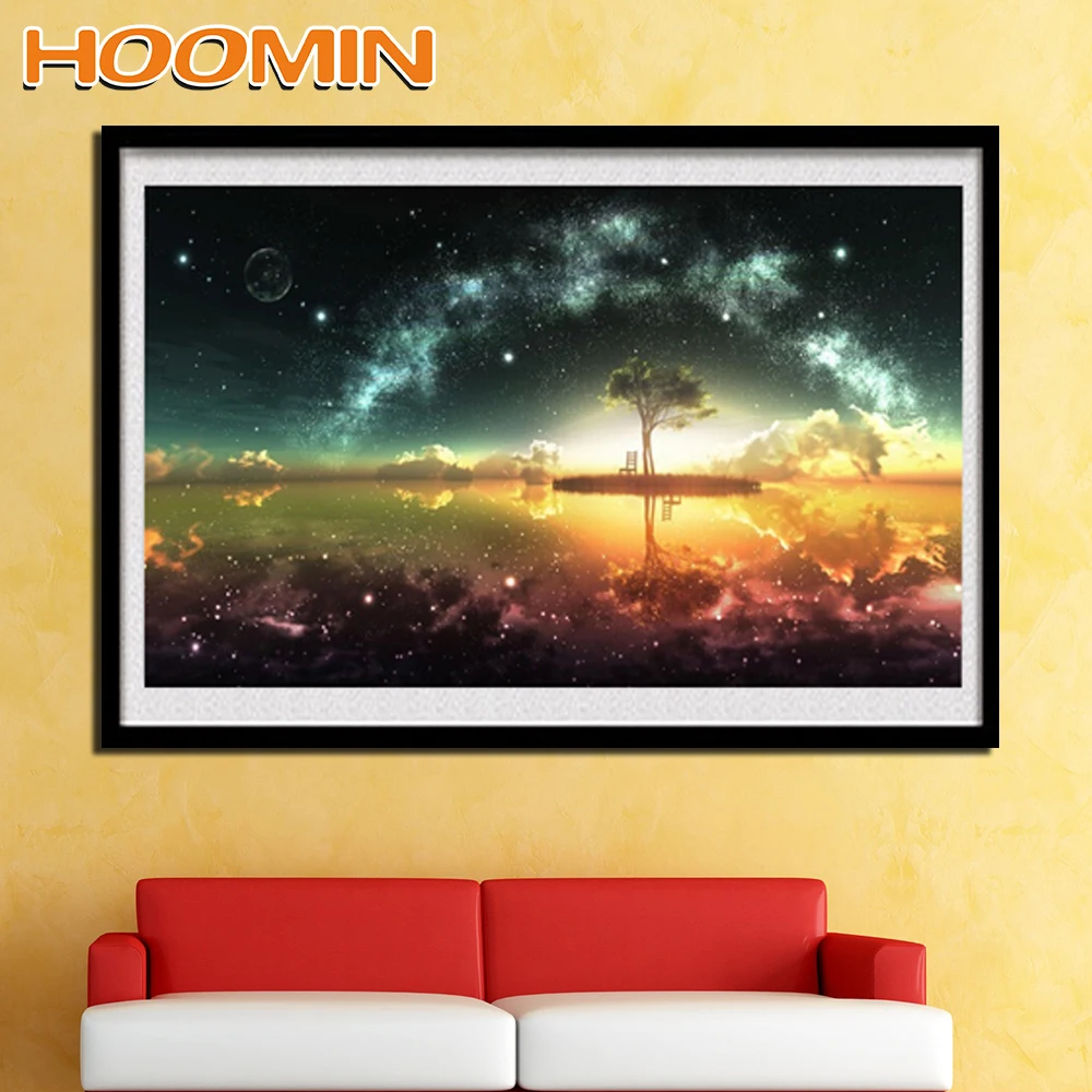 Алмазная мозаика из смолы HOOMIN Набор для вышивки крестиком украшение дома сделай