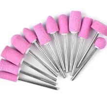 12 шт. керамические фрезы для ногтей, электрические насадки для маникюра, сменное устройство для педикюра, фрезы, пилочки для ногтей, 100 комплектов