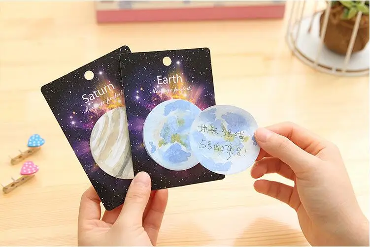 Эллен Брук 4 шт. корейский DIY Kawaii Star Sticky Notes креативный блокнот Filofax Memo Pad почта офис