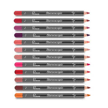 

12pcs/Lots Lipstick Pencils Lip Liner Sets Velvet Matte Lip Liner Pen Makeup Professional Waterproof Nude Sexy Lip Pencils Kits