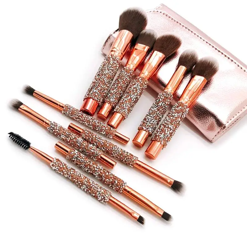 

New 10PCS Makeup Brushes Set With Storage Bag Beauty Cosmetic Tool Set Foundation Powder Eye Shadow For Beginners Portable Soft