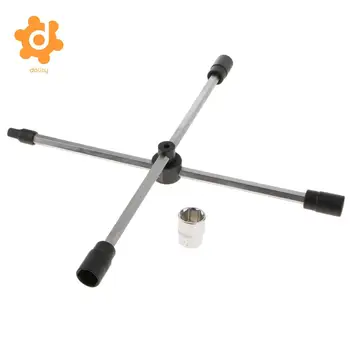 

4 Way Cross Rim Wheel Wrench Nut Brace Aluminum Spanner Tool