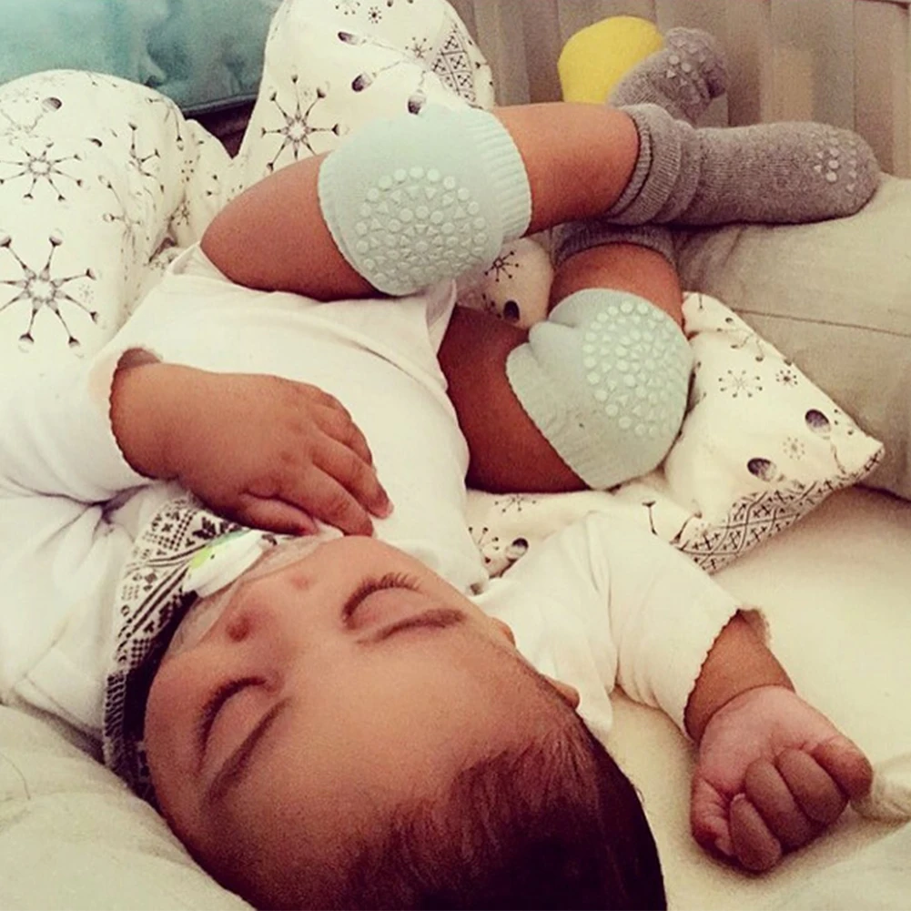 1 пара Детские наколенники для детей Безопасность локтей во время Ползания