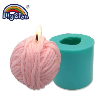 

Yarn Ball Shape Silicone Mold For Candle Making Fondant Cake Mold Gadget Series Clay Cement Chocolate Decoration Tools S0553MX