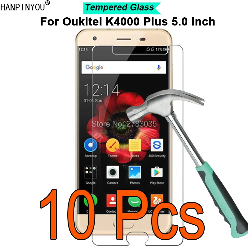 10 шт./лот для Oukitel K4000 Plus 5 0 &quot9 H твердость 2.5D ультра тонкая закаленная Защитная