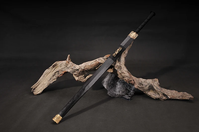 

H-quality Chinese Han Dynasty Sword Fully handmade Damascus folded steel Full tang blade Collecation Sword Chinese Knife