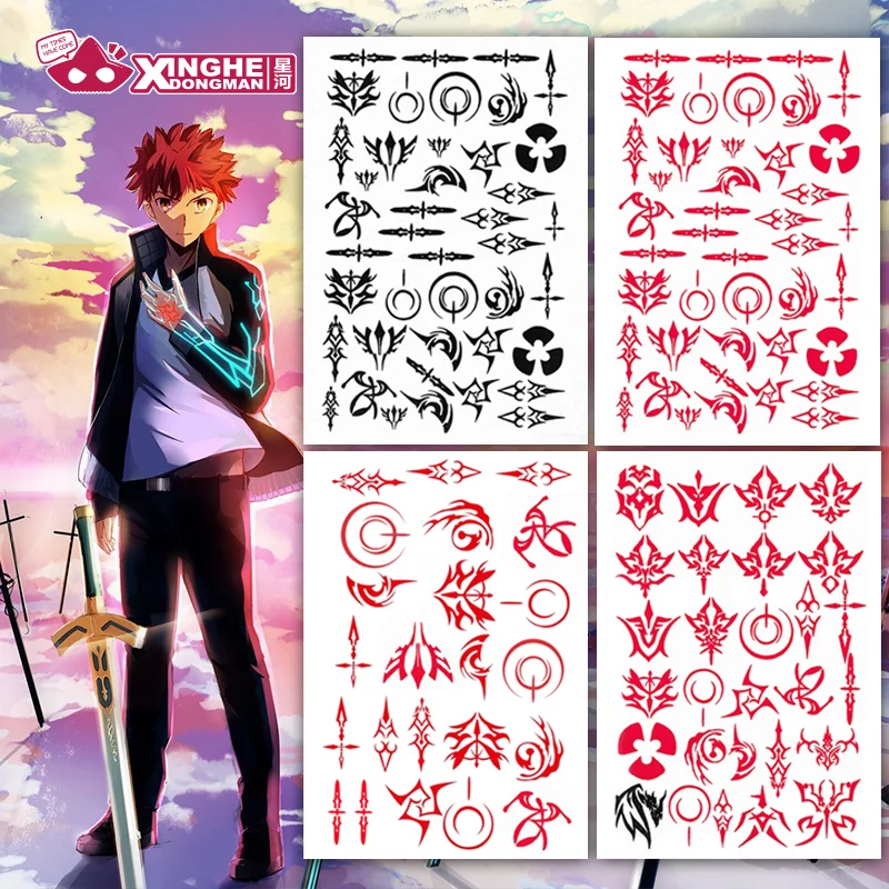 

Milky Way Anime Fate Grand Order Zero Waver Velvet Tattoo Sticker Kayneth Archibald Commend Spell Emiya Kiritsugu Cosplay Prop