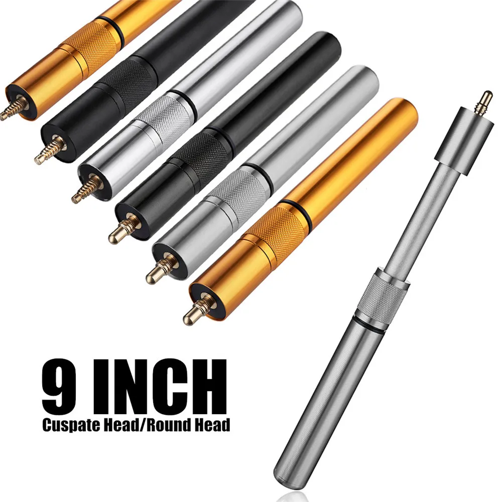 

9 Inch Billiard Aluminium Pool Snooker Cues Telescopic Adjustable Extension Butt Rod Stick Billiard Accessories Snooker Cues