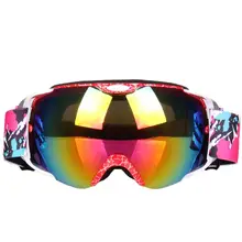 Унисекс Анти-туман линза с двойным слоем лыжные очки ветрозащитные лыжные очки