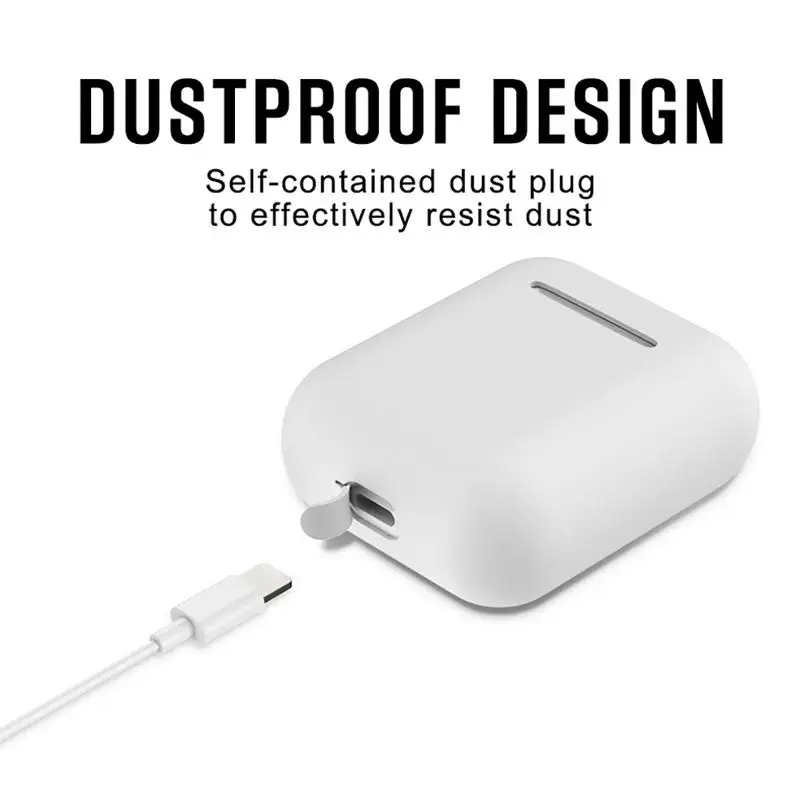 

Wireless Bluetooth Headset Protective Cover For Apple AirPods Earphone Shockproof Silicone Protective Case For IPhone Apple