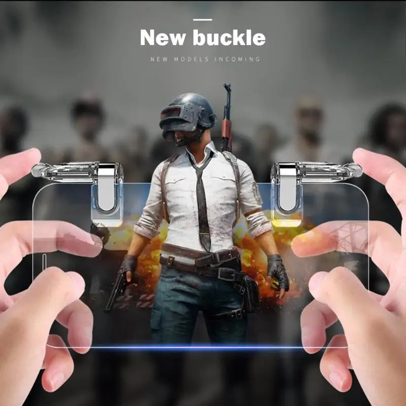 

ALLOYSEED K03 Mobile Game Gamepad for PUBG Trigger Joysticks Shooting Game Fire Button Controller Drop Shipping