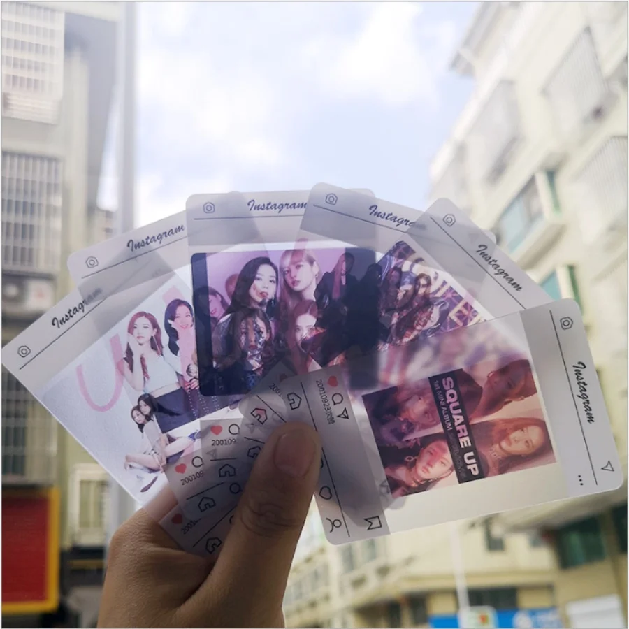 

Kpop Blackpink PVC Clear Photo Card Rose Jennie HD Collective Photocard Jisoo Lisa 6pcs