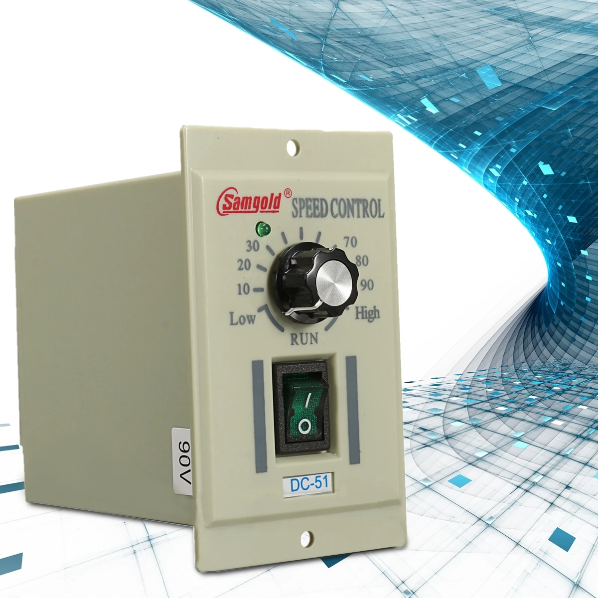 

DC-51 1/3 Phase AC 110V Motor Speed Controller Variable Adjust For DC 90V 400W Short Circuit Protection Over Current Protection