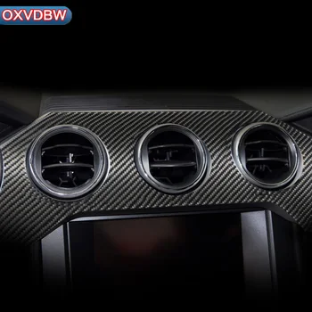 For Mustang Carbon Fiber Internal Dashboard Instrument Panel Car Stickers and Decals Trim Cover Car-Styling 2015-2019Accessories For Mustang Carbon Fiber Internal Dashboard Instrument Panel Car Stickers and Decals Trim Cover Car-Styling 2015-2019Accessories