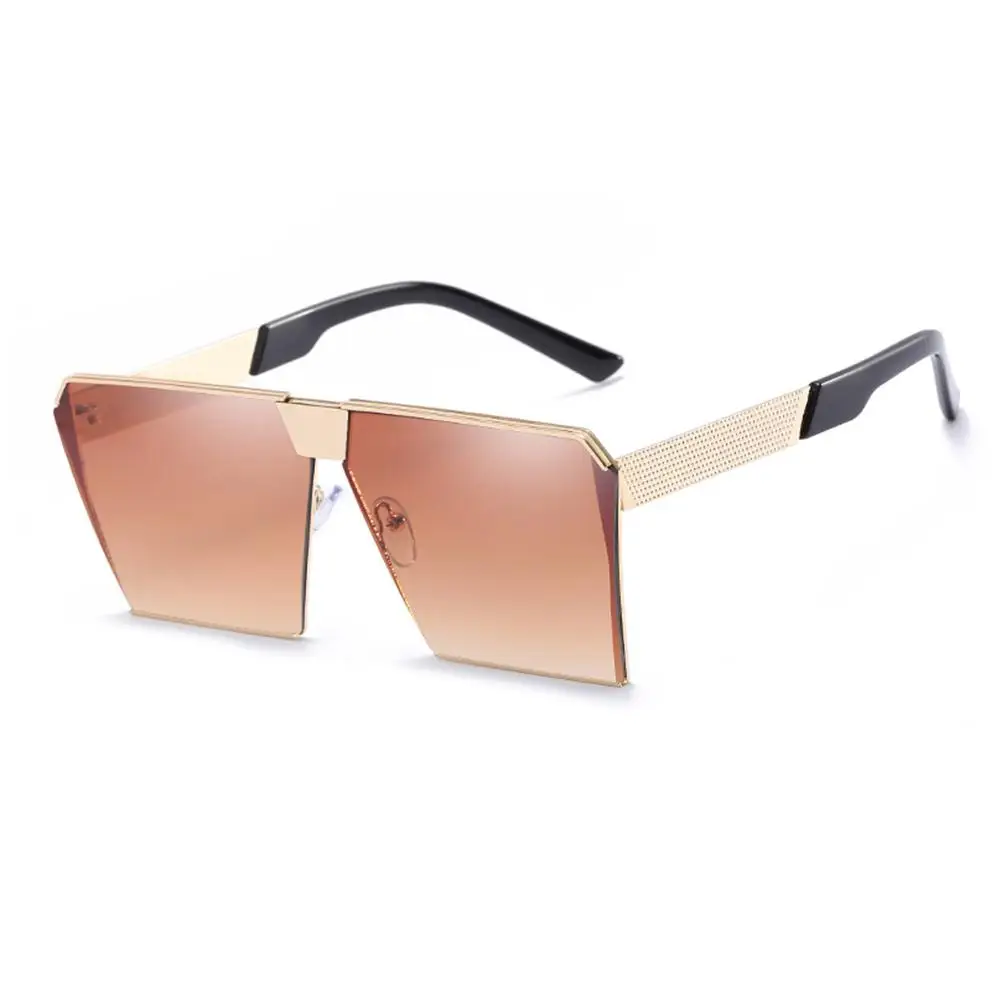 MISSKY унисекс металлическая оправа UV400 Солнцезащитные очки уникальные уличные спортивные очки