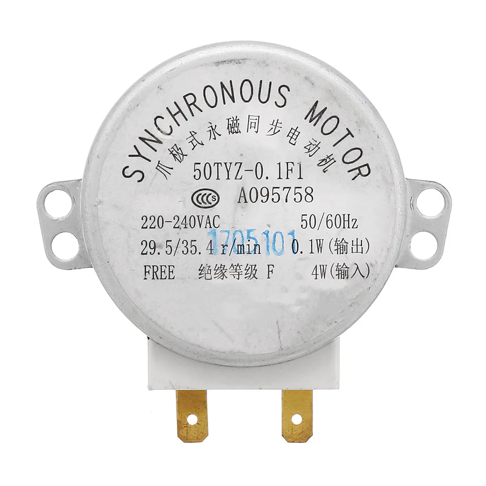 50 tyz 0.1f1 AC 220 240 В 4 Вт CW / CCW синхронный двигатель 48 мм Диаметр микроволновая печь