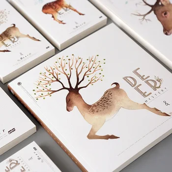 

Cute Sketchbook 80 pages School Creative Office's drawing book Stationery Student Supplies planner Graffiti blank page