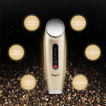 

Face Machine Skin EMS RF Frequency Facial Lifting Firming Anti-aging Wrinkle Removal LED Display Facial Cleaner Beauty Device
