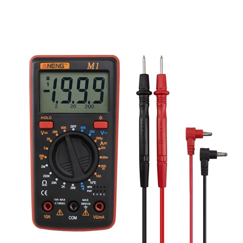 

ANENG M1 Digital Multimeter Auto AC/DC Ammeter Voltmeter Resistance Tester