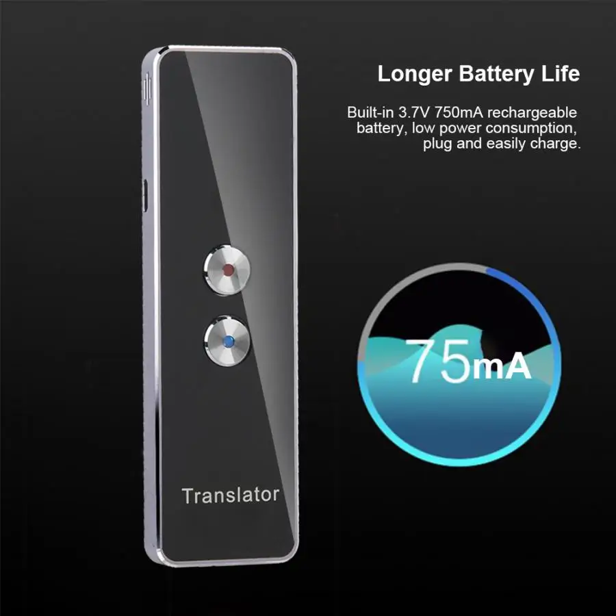 T8 язык переводчик 2 4G умный Bluetooth карманный в режиме реального времени