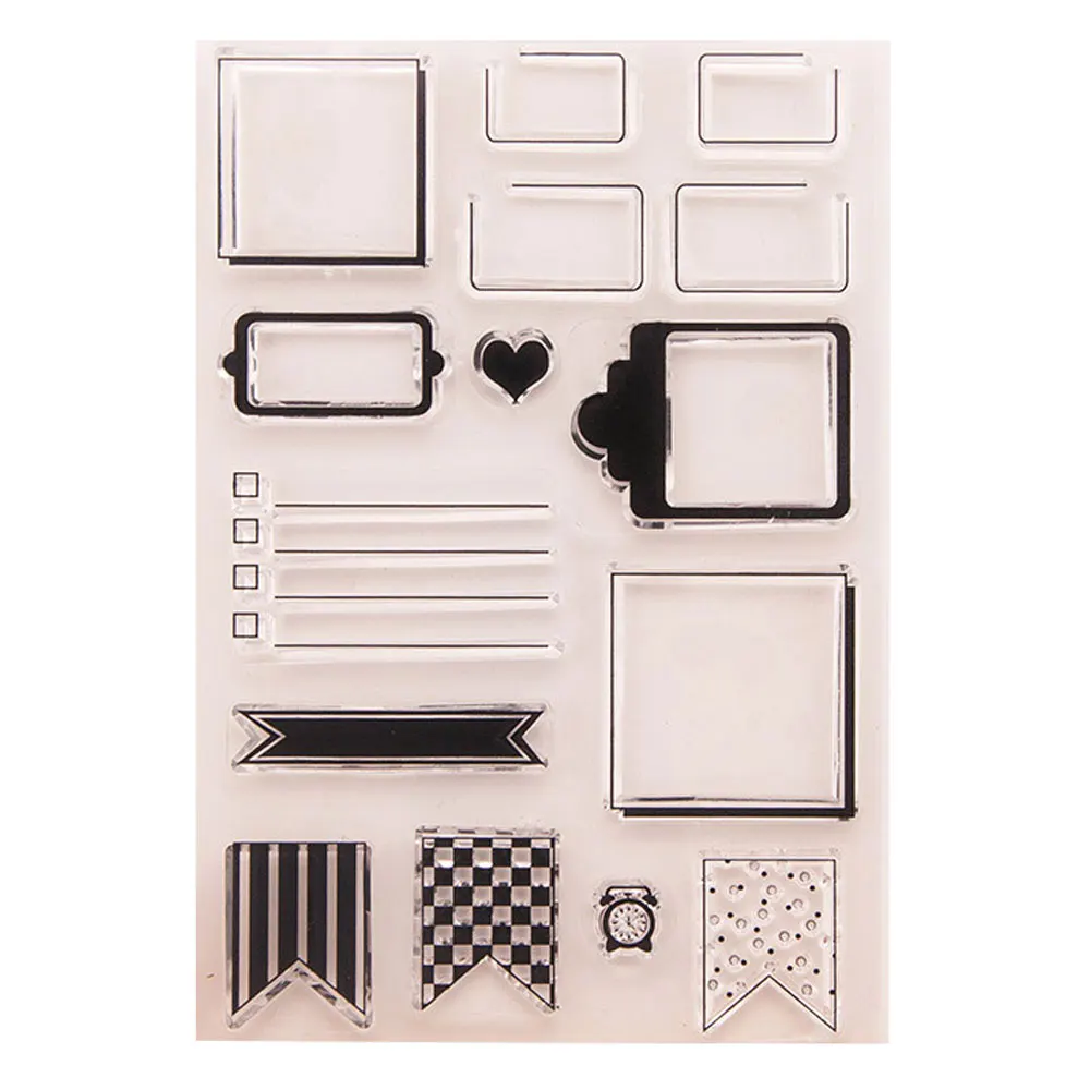 

Flower Transparent Silicone Stamps Sheet Cling Scrapbooking DIY Stamp Mulit designs hand made Stamps