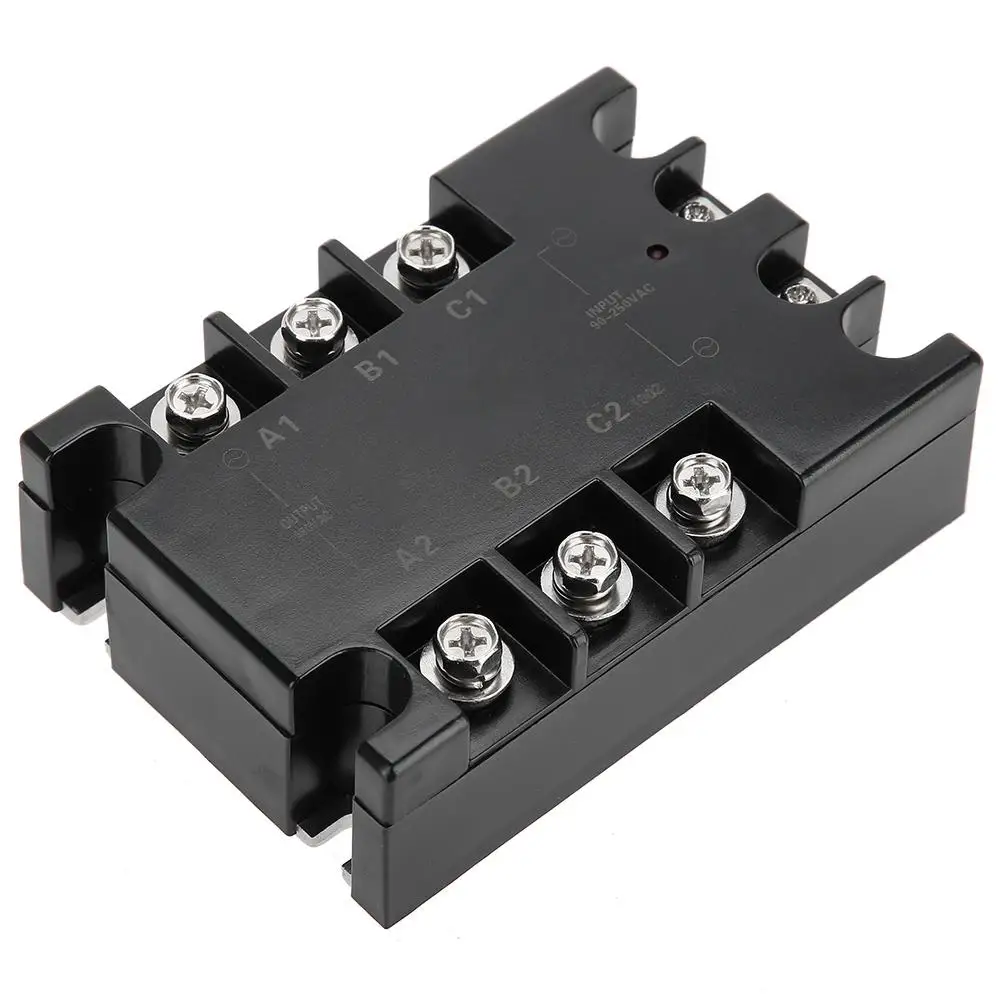 3 фазный 40A AC твердотельные реле SSR вход 90 250VAC нагрузка 24 480VAC TSR 40AA H к AC|Реле| |