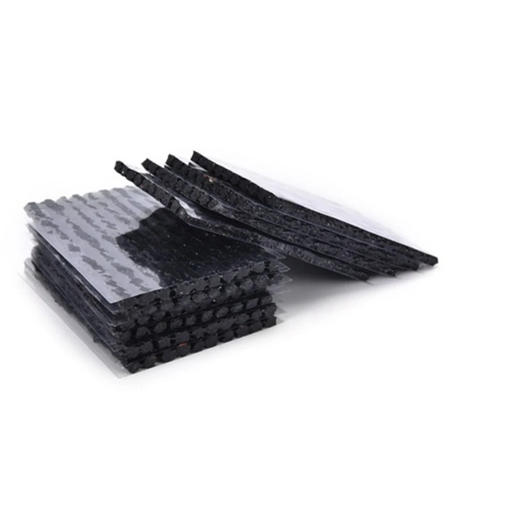 

50/30/20pcs Car Auto Tubeless Seal Strip 100x3.5mm Automotive Vacuum Wheels Tire Puncture Tape Auto Tire Repair Tools - (Black)