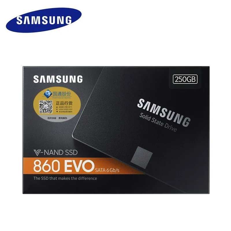 Внутренний твердотельный диск SAMSUNG SSD 860 EVO 250 ГБ 500 жесткий HDD SATA3 2 5 дюймовый