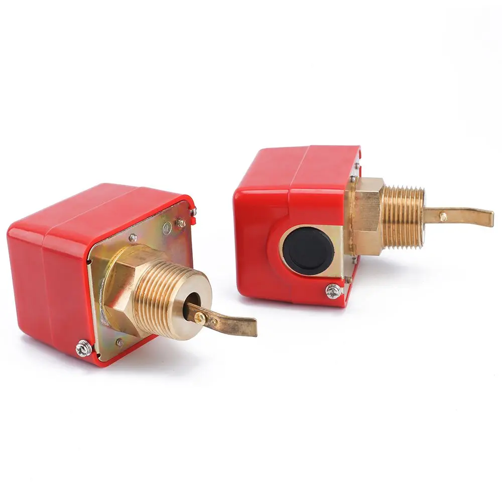 

HLZS-ELECALL 2pcs/set Flow sensors 1 inch 220VAC 3A Water/Paddle Male Thread Flow Paddle Water Pump Flow Switch HFS-25 High Qu
