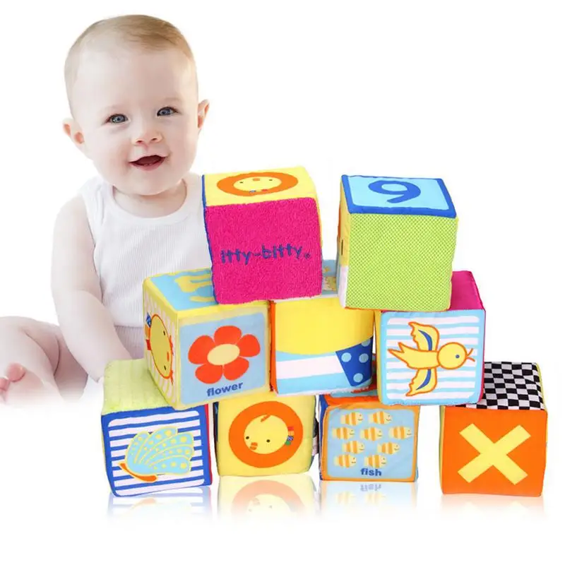 Buy 9CM Baby Building Blocks Block Toys Set Wooden