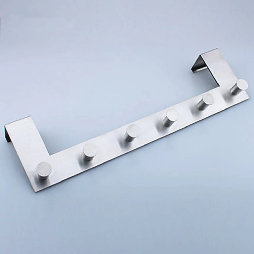 Вешалка из нержавеющей стали с крючками для дверей, одежда для тканевых ...