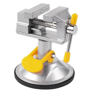 

Bench Vise Fixed Frame Sucker Clamp Adjustable Table Vise Roatatable Alloy Bench Screw For Diy Craft Mold Fixed Repair Tool
