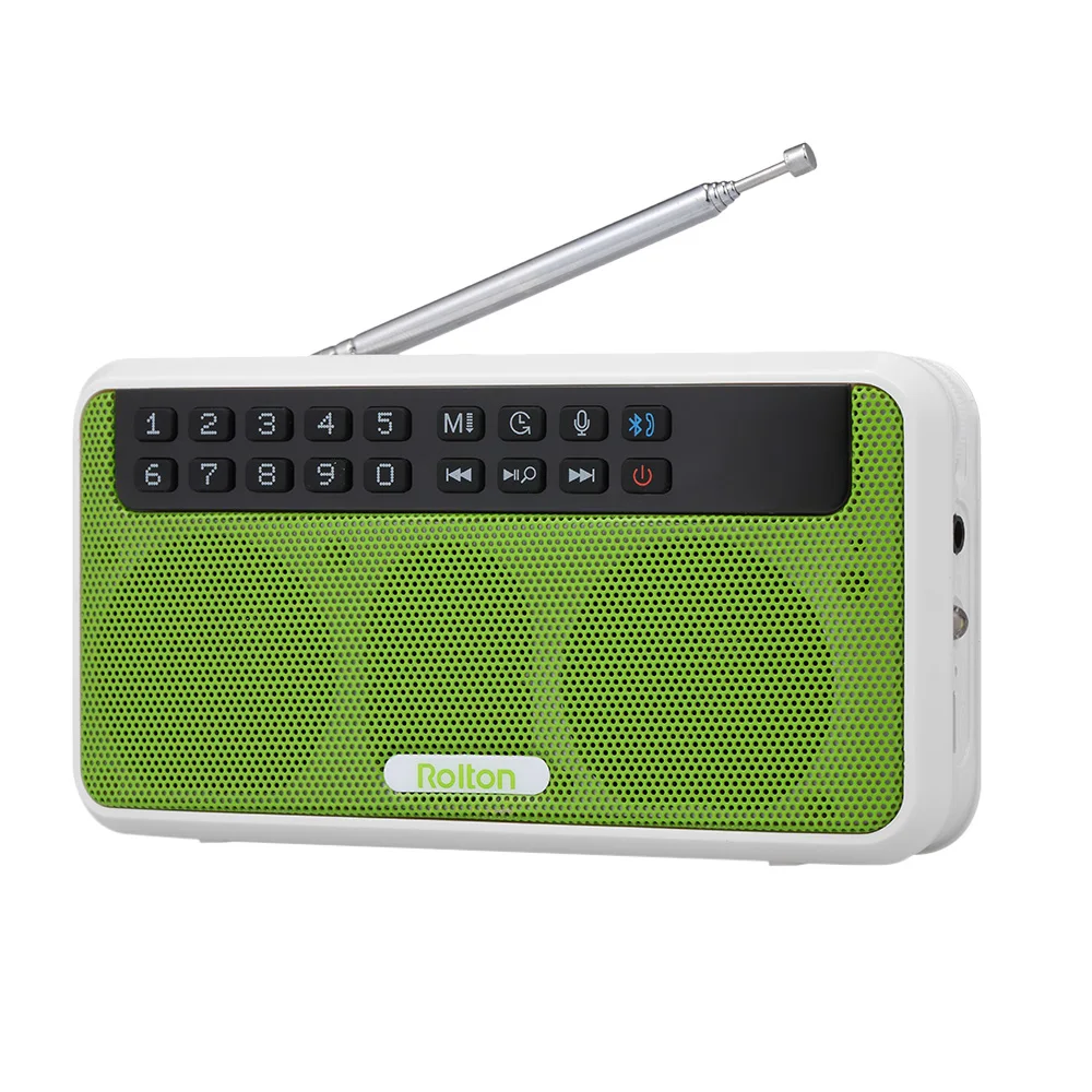 Rolton 6 Вт беспроводной Bluetooth динамик E500 портативный цифровой FM радио HiFi стерео tf