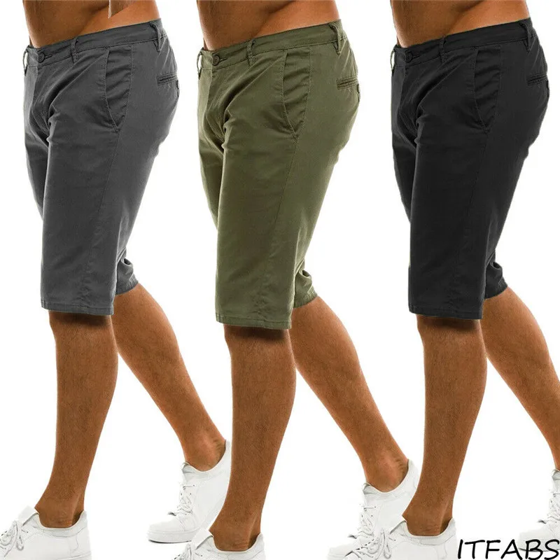 

Men's summer outdoor wild light sports solid color button five points shorts